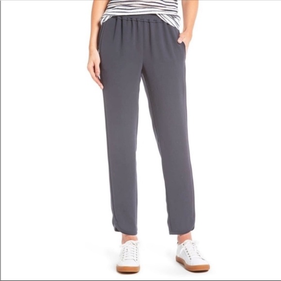 J. Crew Grey Elastic Reese Joggers - Picture 1 of 16